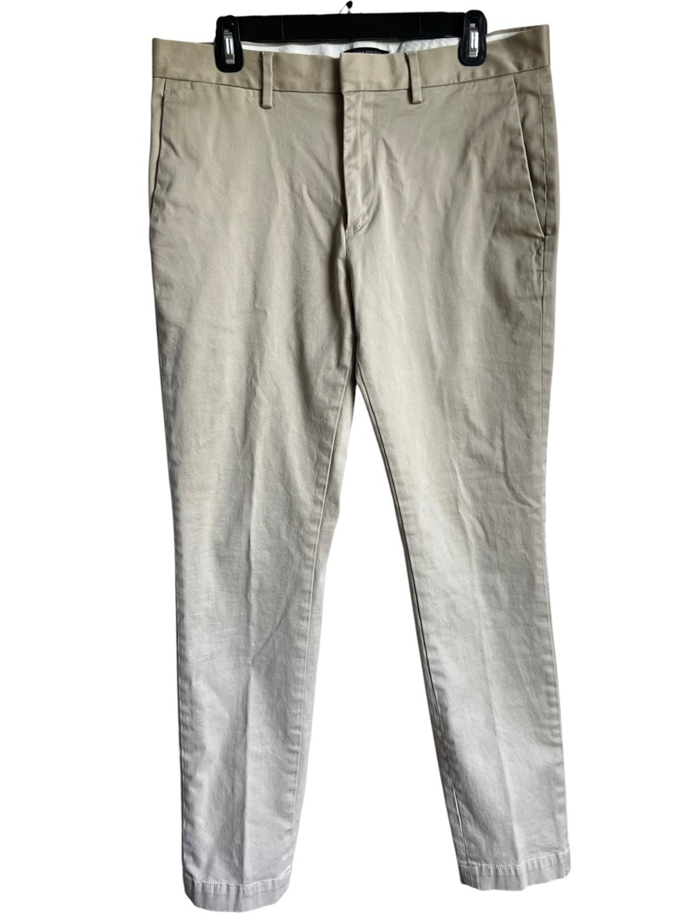 Banana Republic Mens Fulton Chino Pants Size 33x32 Khaki Slim Fit Preppy Classic